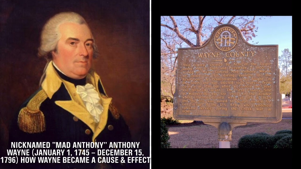 The plantations were confiscated & given to Wayne in 1786 along with Dutch bankers loans for repairs