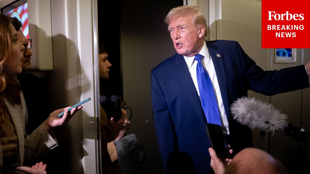 FULL GAGGLE: Trump Takes Questions About Shutdown, Iran, Kristi Noem On Air Force One