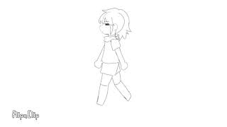 first walk cycle animation Practice