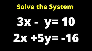 How To Solve A System Of Linear Equations Using Substitution Method