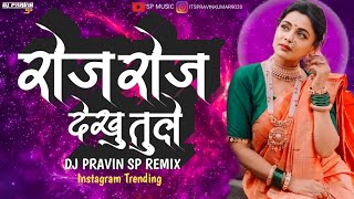 Roj Roj Dekhu Tule  रोज रोज देखू तुले | Remix Instagram Trending | Dj Pravin Sp |