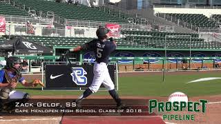 Zack Gelof Prospect  Ss Cape Henlopen High School Class Of 2018