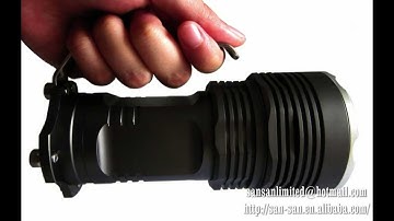 4000 lumens flashlight 5 led cree t6 new model BH029 video sample