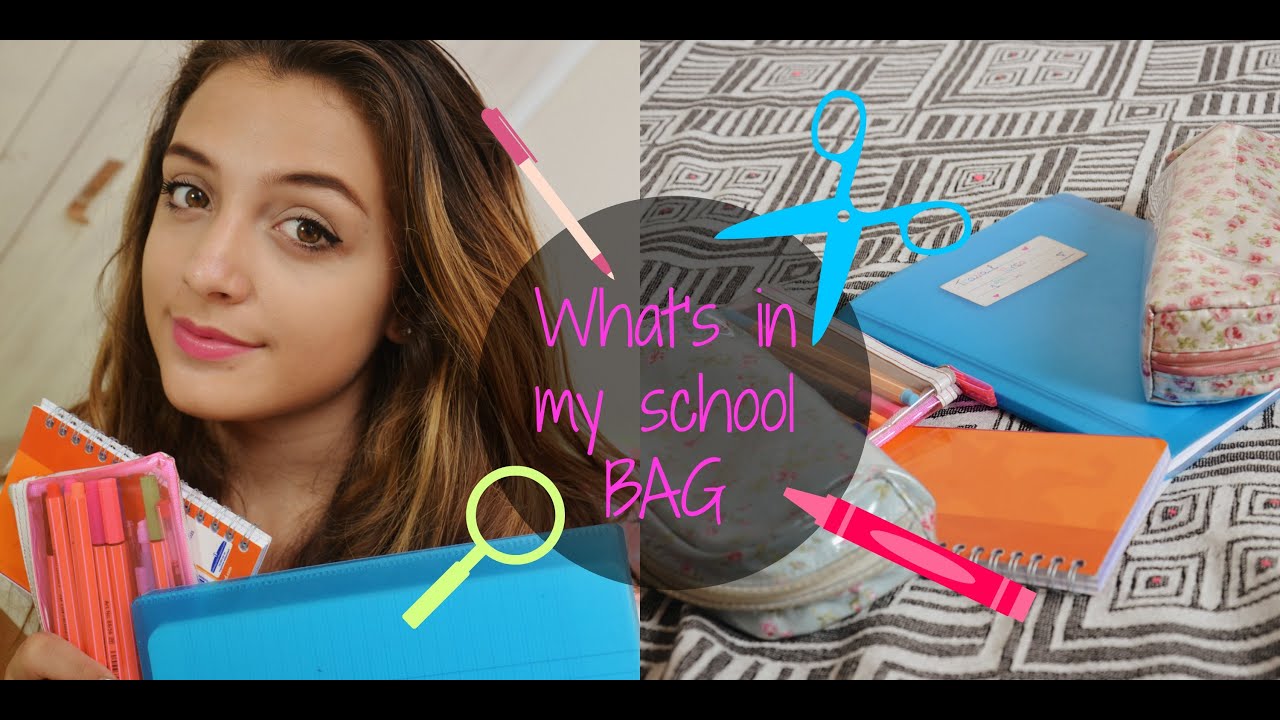 What's in my school bag ) YouTube