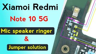 Xiaomi Redmi Note 10 5G Mic Speaker Ringer Diagram | Audio Problem Solution