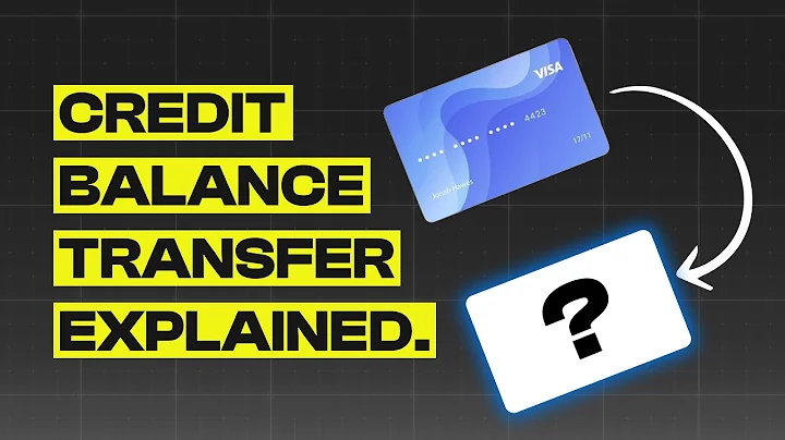 Finance 101 - Credit Card Balance Transfer
