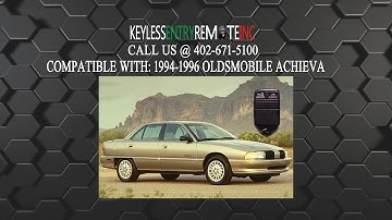 How To Replace Oldsmobile Achieva Key Fob Battery 1994 1995 1996