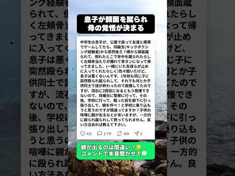 息子が公園で顔面殴打…黙っていられないママが取った行動が痛快すぎた #ママスカッと #いじめ撃退