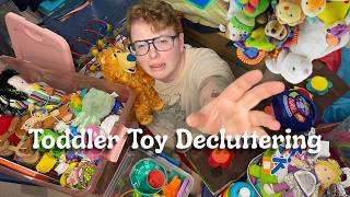 Spring Cleaning: Toy Clean OUT | Decluttering Toddler Toys screenshot 5