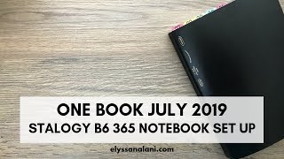 ONE BOOK JULY 2019 | STALOGY B6 365 NOTEBOOK SET UP