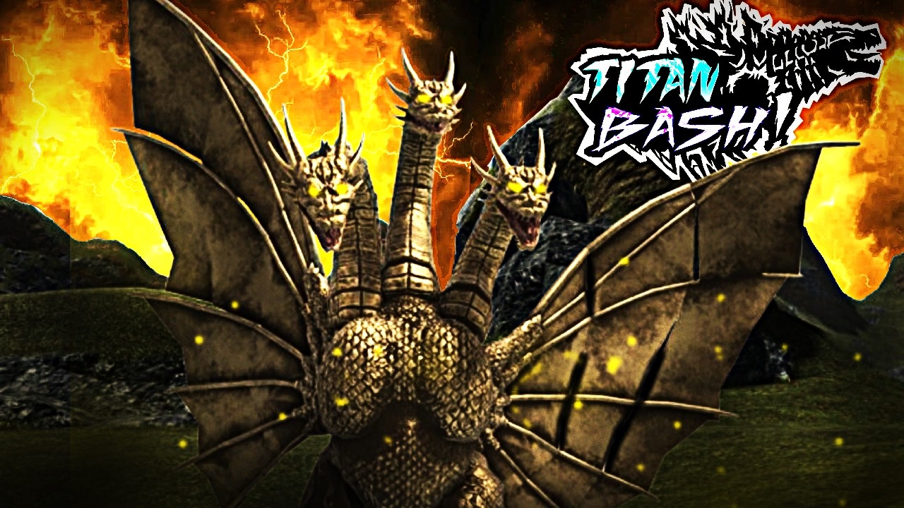 HEISEI KING GHIDORAH IN THIS GAME IS AWESOME! | Titan Bash!