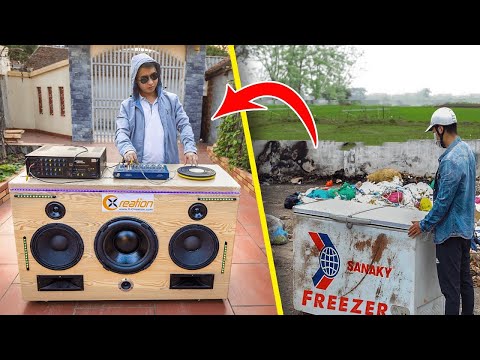 Download Recycle Chest Freezer from landfill into Giant Speaker System