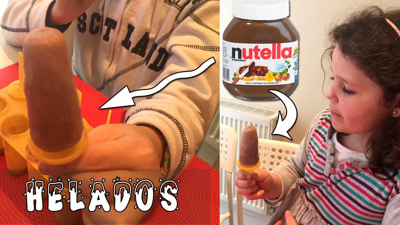 Helados (paletas) de Nutella: Receta súper fácil nutella brand identity