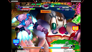 MvC2 - Bandwidth Beatdowns Week 2 Winners Finals - Locdown vs Roundhouse [4k/60fps]