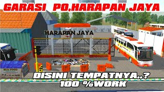 GARASI PO. HARAPAN JAYA  CIPUTAT || KODE NAME GARASI BUSSID screenshot 2