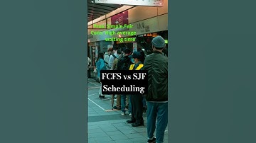 FCFS vs SJF Scheduling | OS Algorithms Explained with Real-Life Example (60s Short)