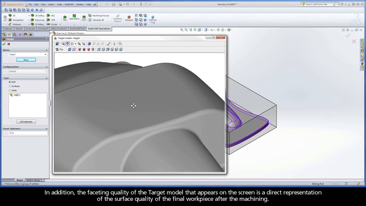 Part 2: Define the Advanced CAM-Part Parameters