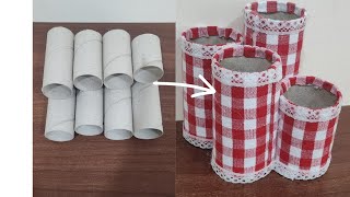 Diy/empty tissue roll recycling idea #how to reuse empty tissue roll
