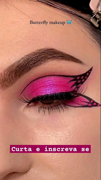 Olhos de borboleta 🦋 #make #maquiagem #makeup