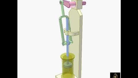 Crank slider mechanism 2   YouTube