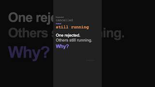 Promise.all runs after it rejects — JavaScript #shorts