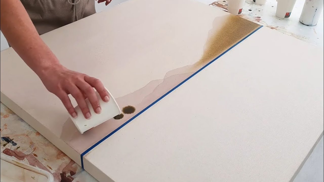 Используя НОВУЮ технику живописи, создаем этот горный пейзаж! / Абстрактное искусство