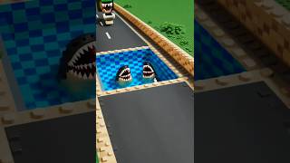 Funny Cars Crossing Pit with SHARKS | BeamNG.Drive