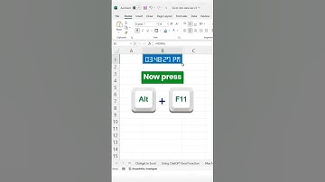 Excel Techniques for Quick Implementation of VBA Code to Create a Digital Clock!🚀 #ExcelProductivity