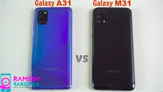 Speed performance & camera quality compare of samsung galaxy a31 and
m31. all apps we opens in this video are downloaded from
'googleplaystore...