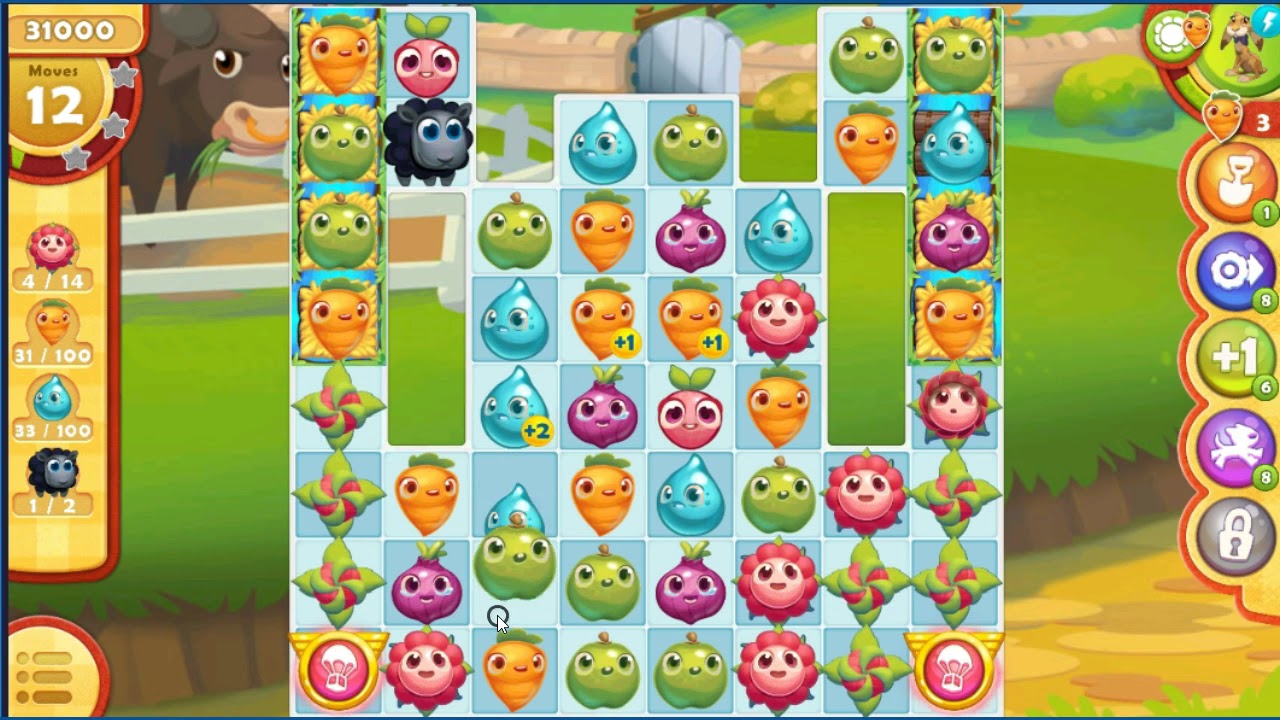 Farm Heroes Saga Level 2039 bonus enhanced note