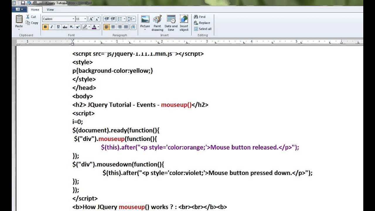 Jquery Mouseup Example – jQuery mouseenter() Method – DDVLNE