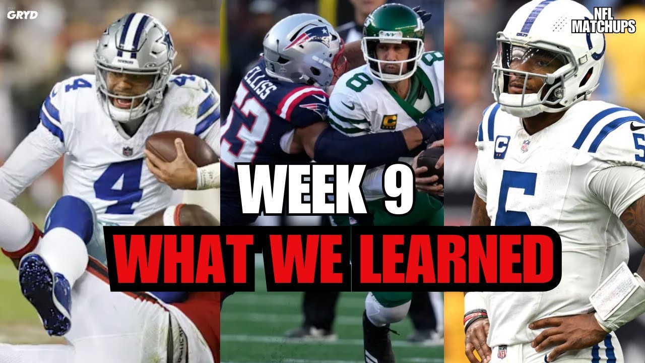 NFL Matchups |  Cowboys & Jets in Trouble! 😱 | Anthony Richardson is cooked