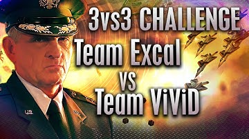 $75 3v3 Challenge: Team ExCaL vs Team ViViD - Challenge by Badder | C&C Generals Zero Hour
