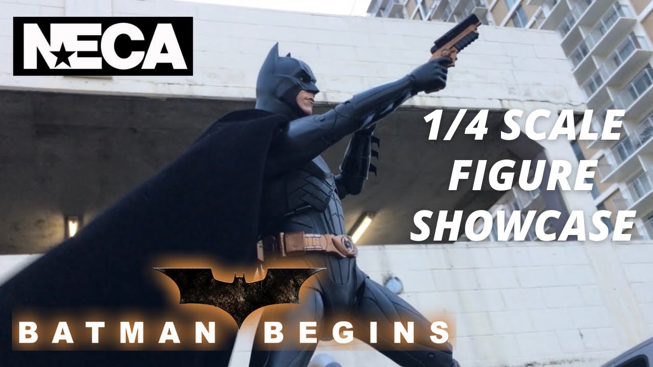 NECA 1/4 Scale Batman Begins | Outdoor Poses Showcase - YouTube