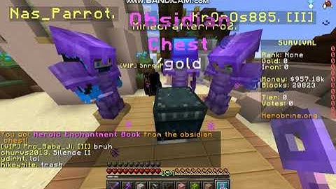 HEROBRINE.ORG SURVIVAL (POLIS) Opening keys!