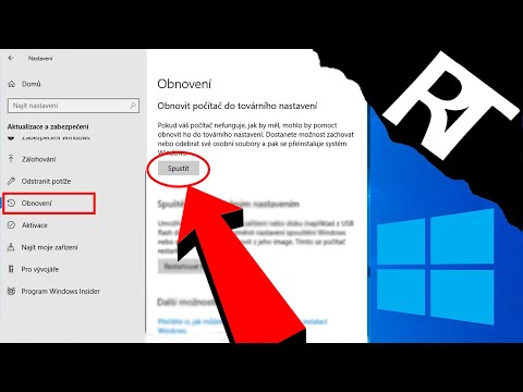 Jak obnovit Windows 10 do továrního nastavení