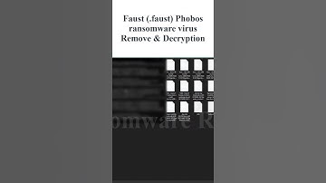 || SOLVED || #Faust (.faust) #Phobos #ransomware #virus - #removal and #decryption