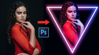 Neon Light effect in Photoshop / Light effect in Photoshop /Light Color effect screenshot 5