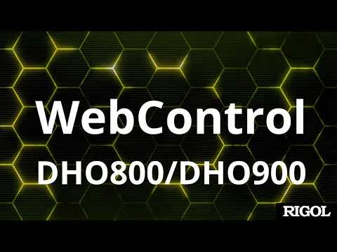 WebControl  RIGOL DHO900 DHO800