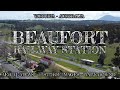 Aerial view - Historic images - Walkaround : Beaufort Railway Station : Victoria Australia