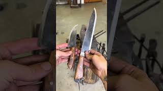 I turned an old Collins machete into two amazing knives. Check out the full process!