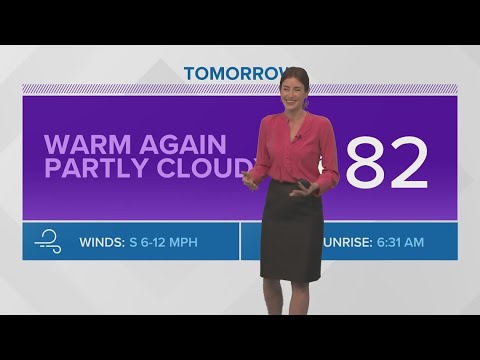 Warm weekend weather with morning fog possible - YouTube