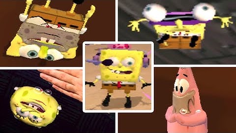 SpongeBob The Movie Game All Deaths & Fails (PS2)