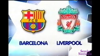 UEFA Champions League Barcelona vs Liverpool match, Rede Record.