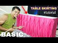 Table skirting full tutorial