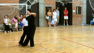 ボンシニョーリとモニカのタンゴ Michele Bonsigniori & Monica Baldasseroni group lesson in Szentes 2005 - Tango (part 2)