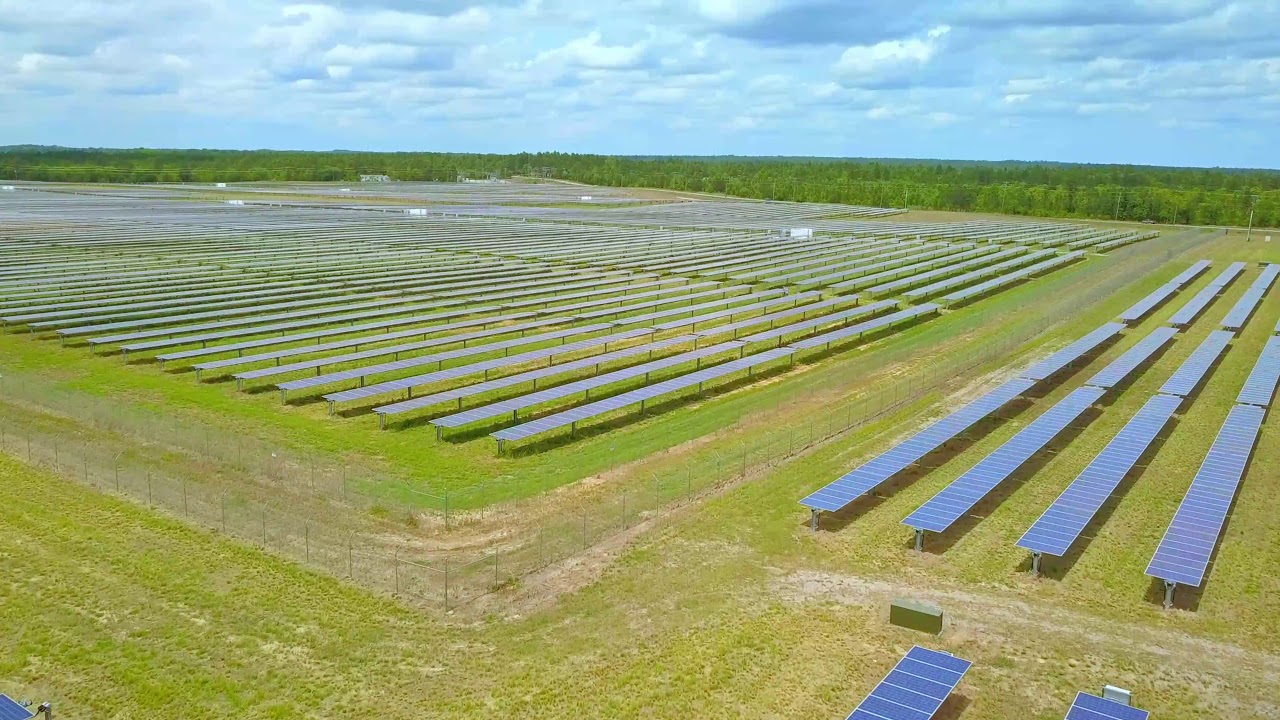 Solar Farm in Pelion, SC (4K) YouTube
