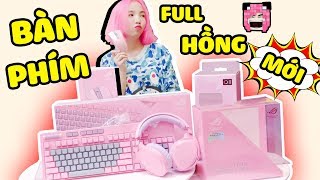 MỀU ĐẬP HỘP BỘ BÀN PHÍM MÀU HỒNG SIÊU CUTE (BỘ GEAR FULL HỒNG CỦA MỀU)*CẶP ĐÔI SIÊU QUẬY*TX VLOG screenshot 3