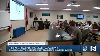 Students spend week learning ins and outs of Clarksville Police Department