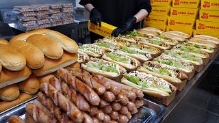 American style hot dog, pizza, hamburger BEST 3 / Korean street food